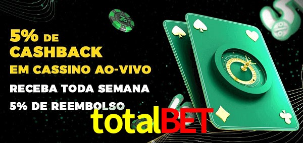 Promoções do cassino ao Vivo totalbet